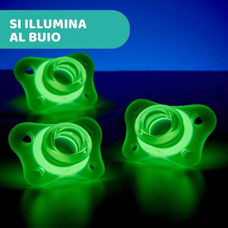 Chicco Gommottino Lumi Silicone 2-6m 2 Pezzi Ita C