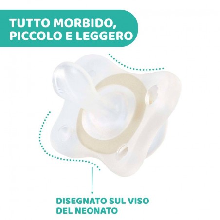 Chicco Gommottino Lumi Silicone 2-6m 2 Pezzi Ita C
