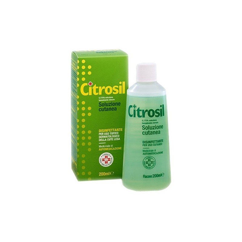 Citrosil Soluzione Cutanea Farmaco Disinfettante per Ferite e Cute Lesa 200 ml