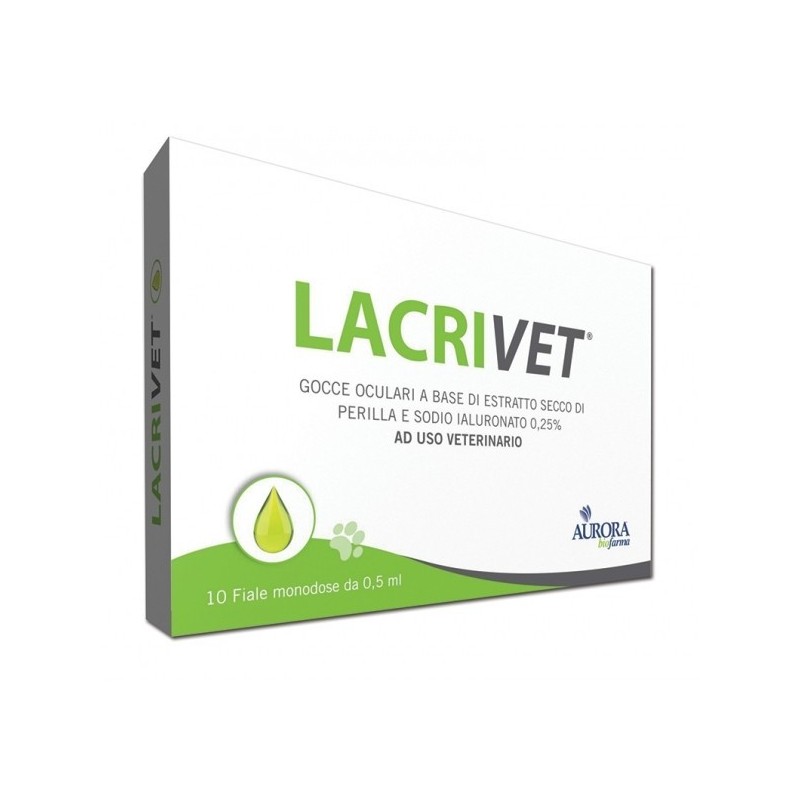 Aurora Biofarma Lacrivet Gocce Oculari Strip 10 Flaconcini 0,5 Ml