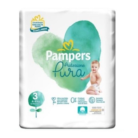 Fater Pampers Protezione Pura Naturello Midi Cp 22 Pezzi