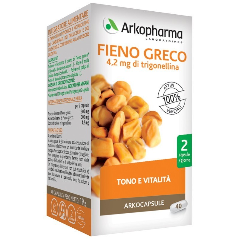 Arkofarm Arkocapsule Fieno Greco 40 Capsule