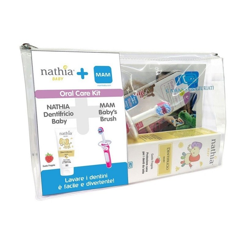 Giuriati Group Oral Care Kit Maschio 1 Dentifricio Baby Nathia 50 Ml + 1 Mam Baby's Brush