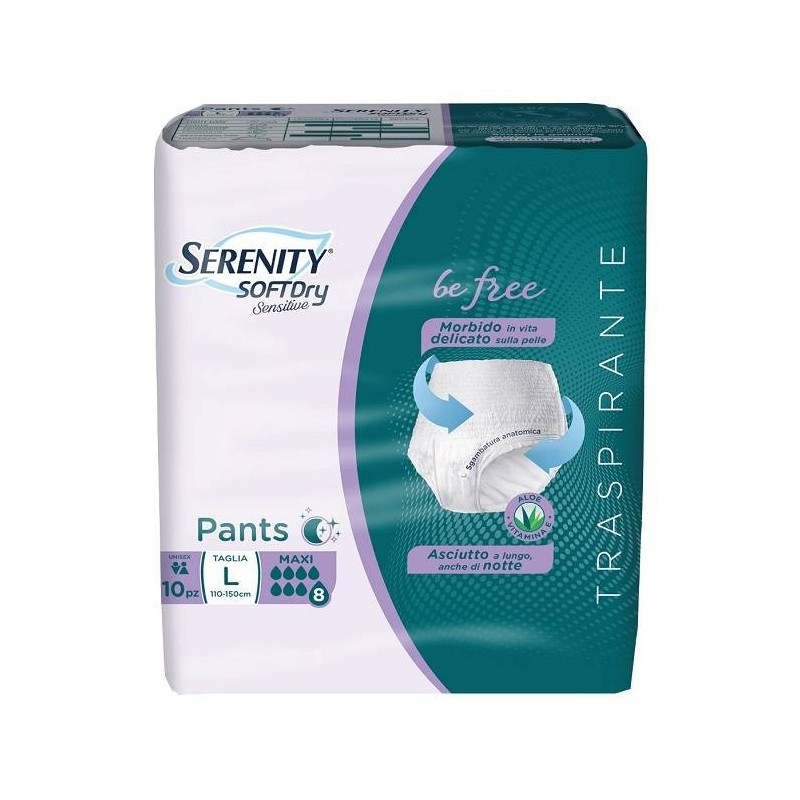 Serenity Pants Sd Sensitive Be Free Maxi L 10 Pezzi