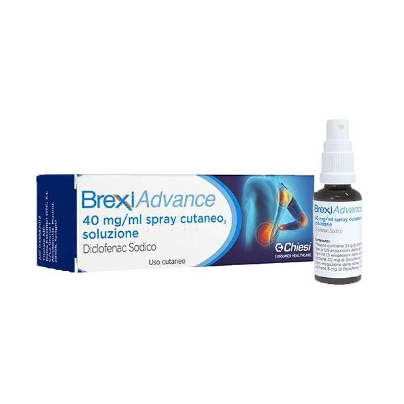 Nutra Essential Otc Sl Brexiadvance 40 Mg/ml Spray Cutaneo, Soluzione Diclofenac Sodico