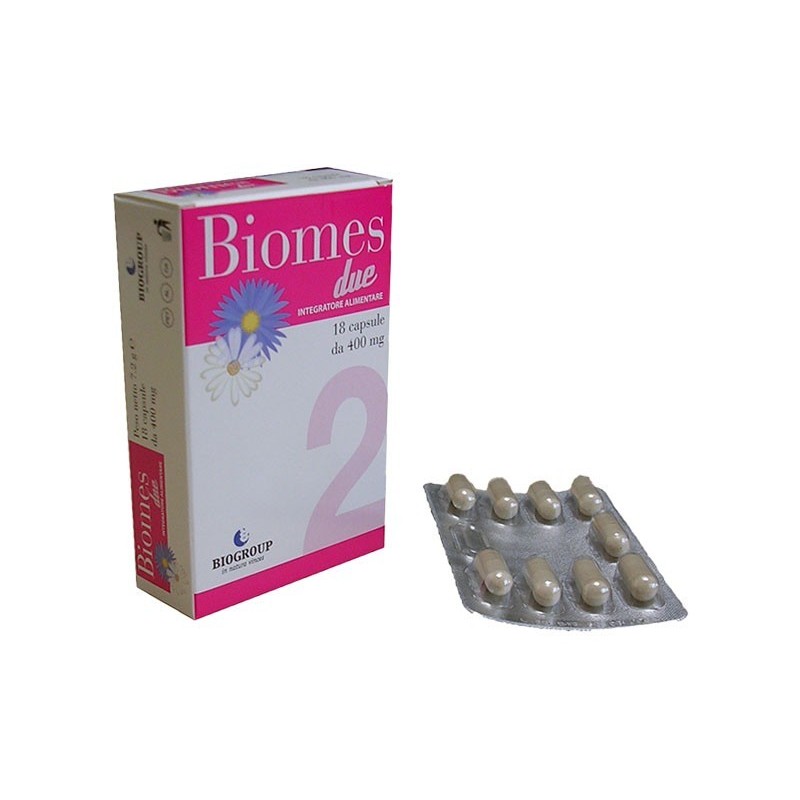 Biogroup Societa' Benefit Biomes Due 18 Capsule 400 Mg