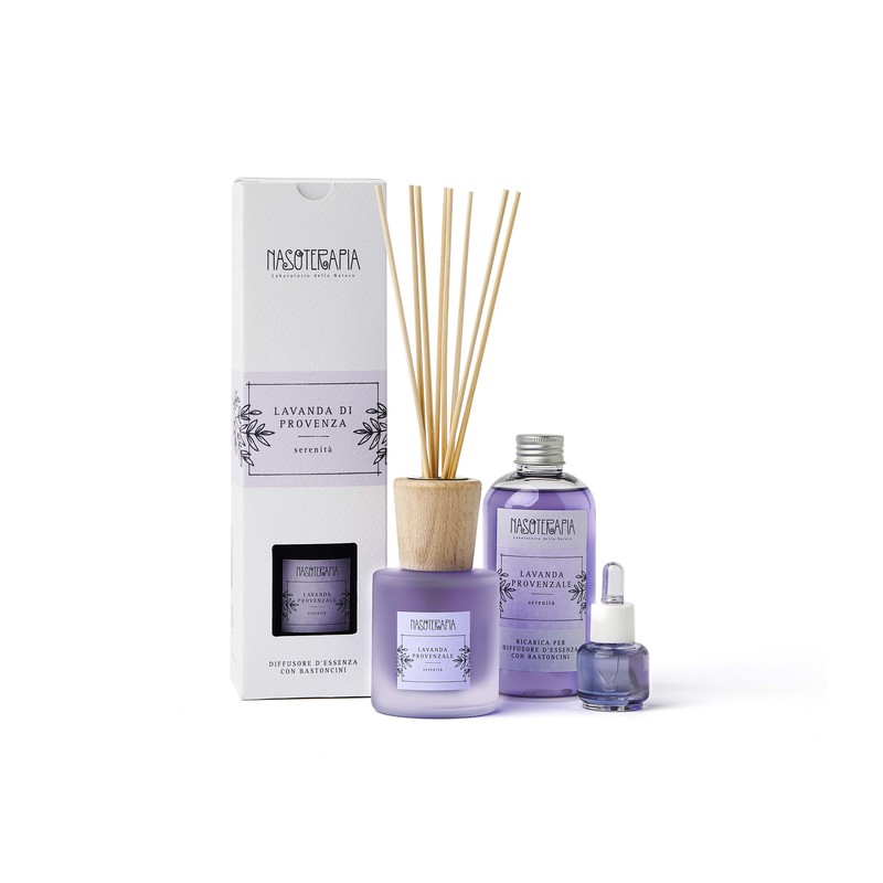 HP Italia Diffusore Bastoncini 100 ml Lavanda di Provenza Nasoterapia Rilassante