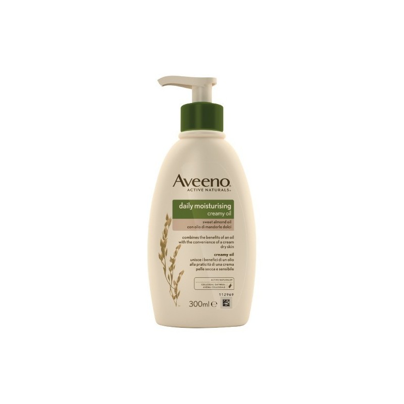 Johnson & Johnson Aveeno Pn Crema Olio Idratante Corpo 300 Ml