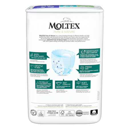 Ontex Pannolini Moltex Pure & Nature Xl 13-18 Kg Taglia 6 21 Pezzi