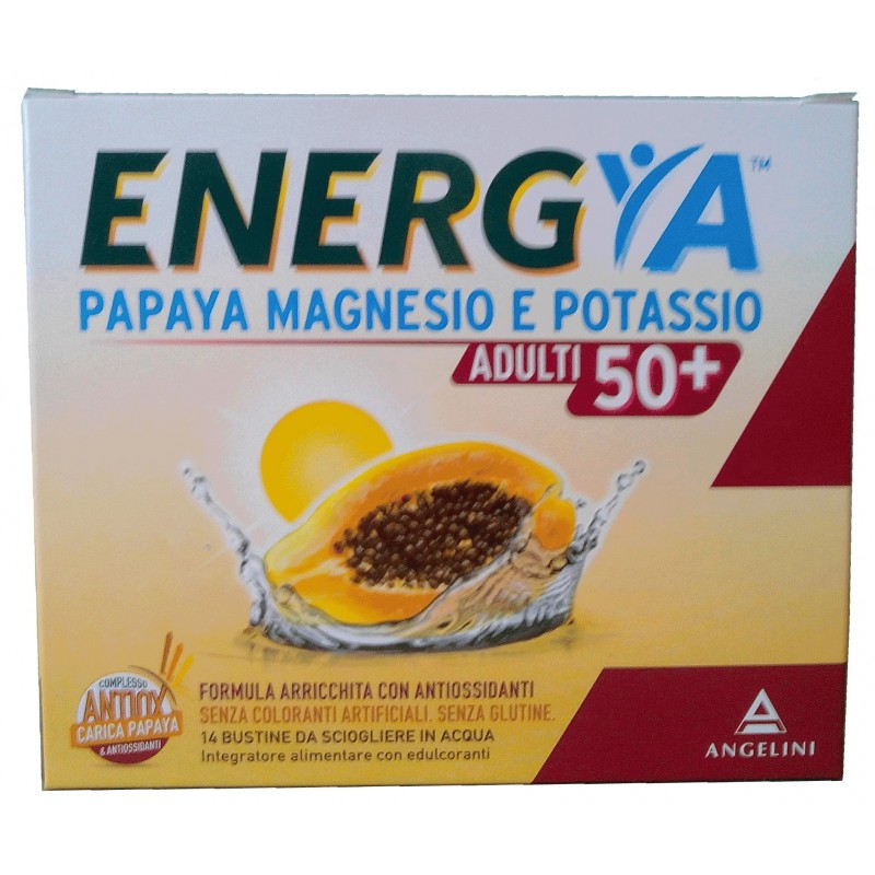 Energya Papaya Magnesio Potassio 50+ 14 Bustine Angelini