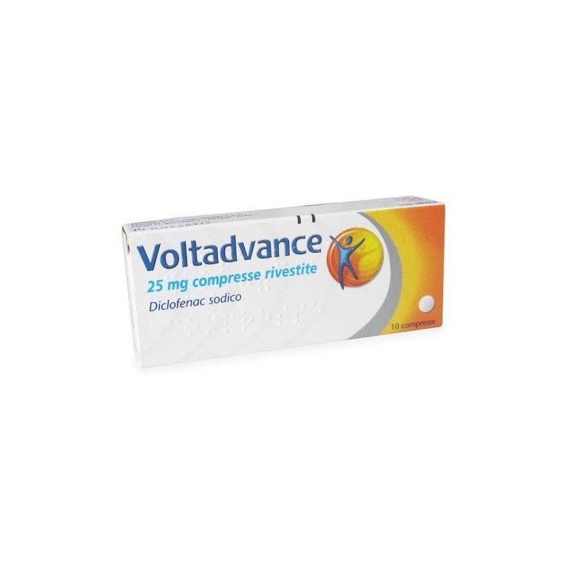 Voltadvance 25 mg Farmaco Antinfiammatorio 10 Compresse Rivestite per dolori di varia origine