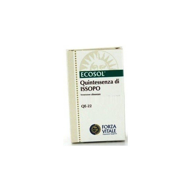 Forza Vitale Italia Ecosol Quintessenza Di Issopo Gocce 10 Ml