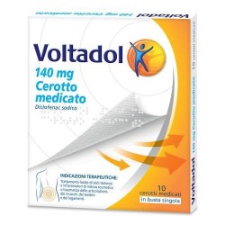 Voltadol 140 mg Cerotto Medicato Farmaco Antinfiammatorio 10 Cerotti per Dolori di Schiena