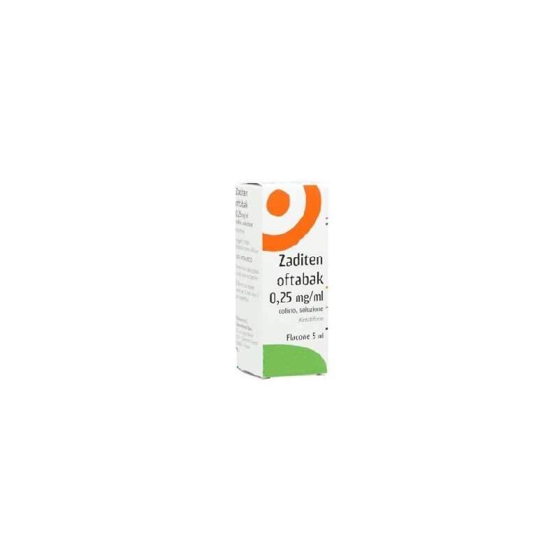 Laboratoires Thea Zaditen Oftabak 0,25 Mg/ml, Collirio, Soluzione Ketotifene