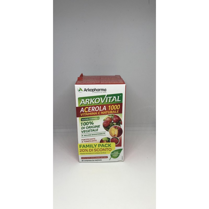 Arkofarm Arkovital Acerola 1000 Pack Family 60 Compresse