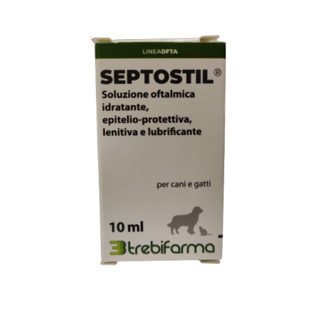 Trebifarma Septostil Soluzione Oftalmica Idratante Epitelio Protettiva Lenitiva Lubrificante Per Cani E Gatti 10 Ml
