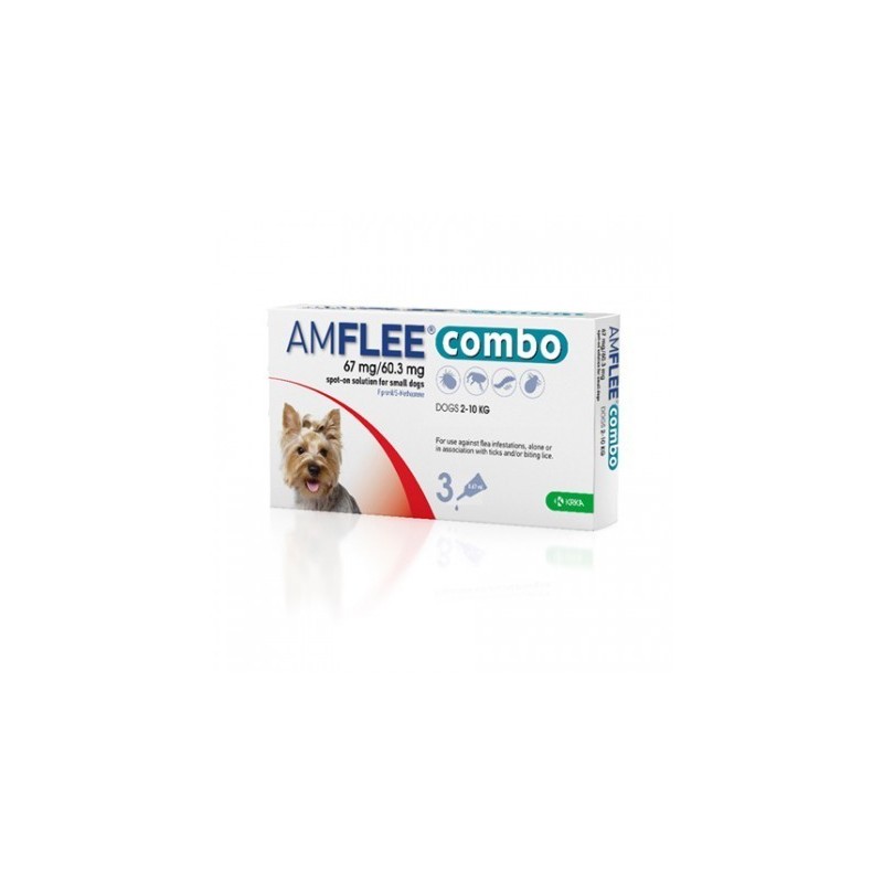 Krka Farmaceutici Milano Amflee Combo 67 Mg/60,3 Mg Soluzione Spot-on Per Cani Di Taglia Piccola