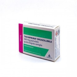 Tachipirina Orosolubile 500 mg  Paracetamolo 12 Bustine Granulato Gusto Fragola-vaniglia per Febbre e Dolore