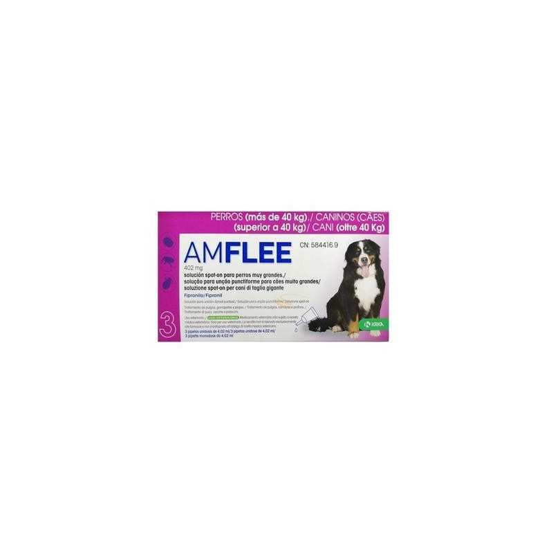 Krka Farmaceutici Milano Amflee 402 Mg Soluzione Spot-on Per Cani Di Taglia Gigante