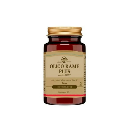 Solgar It. Multinutrient Oligo Rame Plus 100 Compresse