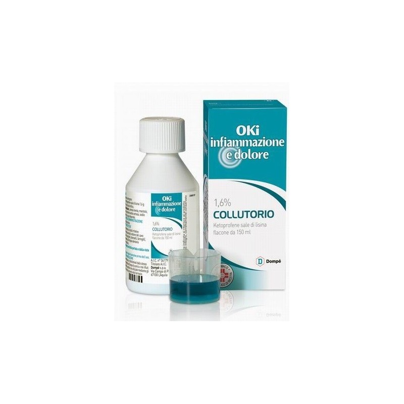 Oki Infiammazione e Dolore Colluttorio 1,6% Ketoprofene 150 ml - Farmasole