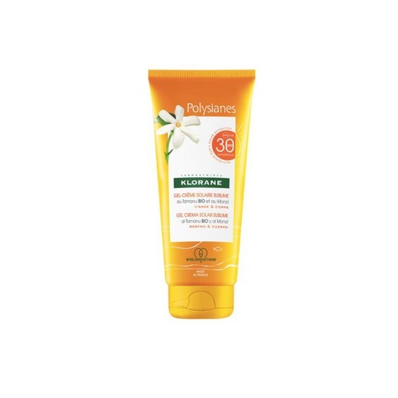 Klorane Gel-crema Solare Sublime Spf 30 Viso/corpo 200 Ml