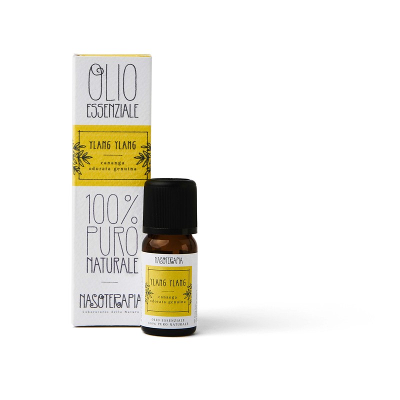 Nasoterapia Olio Essenziale Ylang Ylang 100% Puro Naturale 10 ml Rilassa e aiuta a sciogliere rabbia e nervosismo