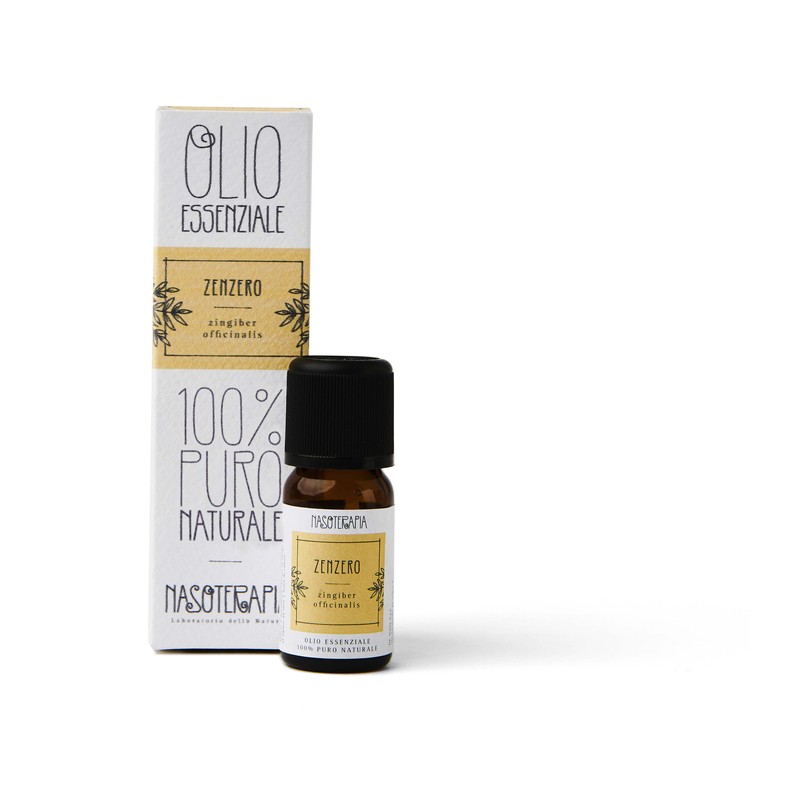 Nasoterapia Olio Essenziale Zenzero 100% Puro Naturale 10 ml Dona Sollievo in caso di Nausea