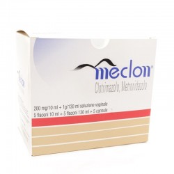 Alfasigma Meclon “200 Mg/10 Ml + 1 G/130 Ml Soluzione Vaginale” Clotrimazolo, Metronidazolo
