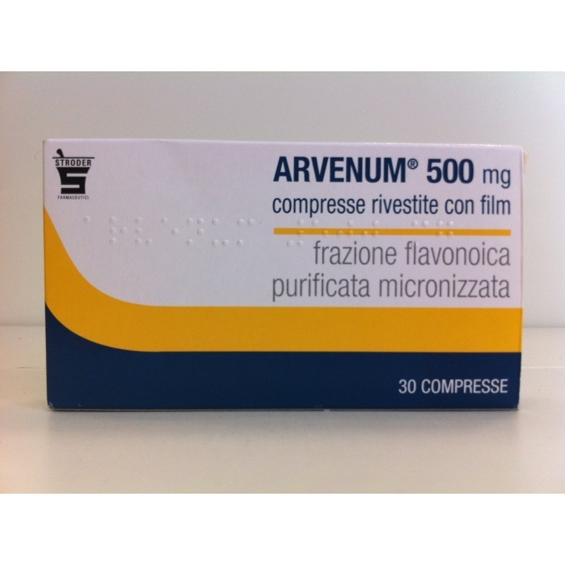 Stroder Arvenum 500 Mg Compresse Rivestite Con Film Frazione Flavonoica Purificata Micronizzata