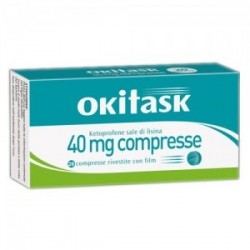 Okitask 40 mg Ketoprofene Farmaco Antidolorifico 20 Compresse