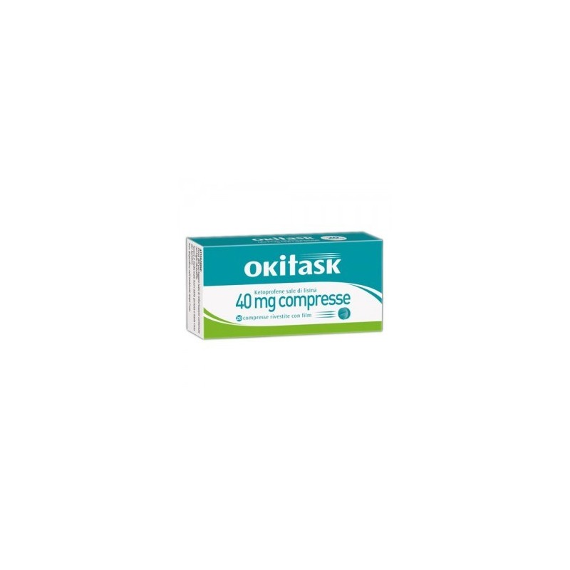 Okitask 40 mg Ketoprofene Farmaco Antidolorifico 20 Compresse