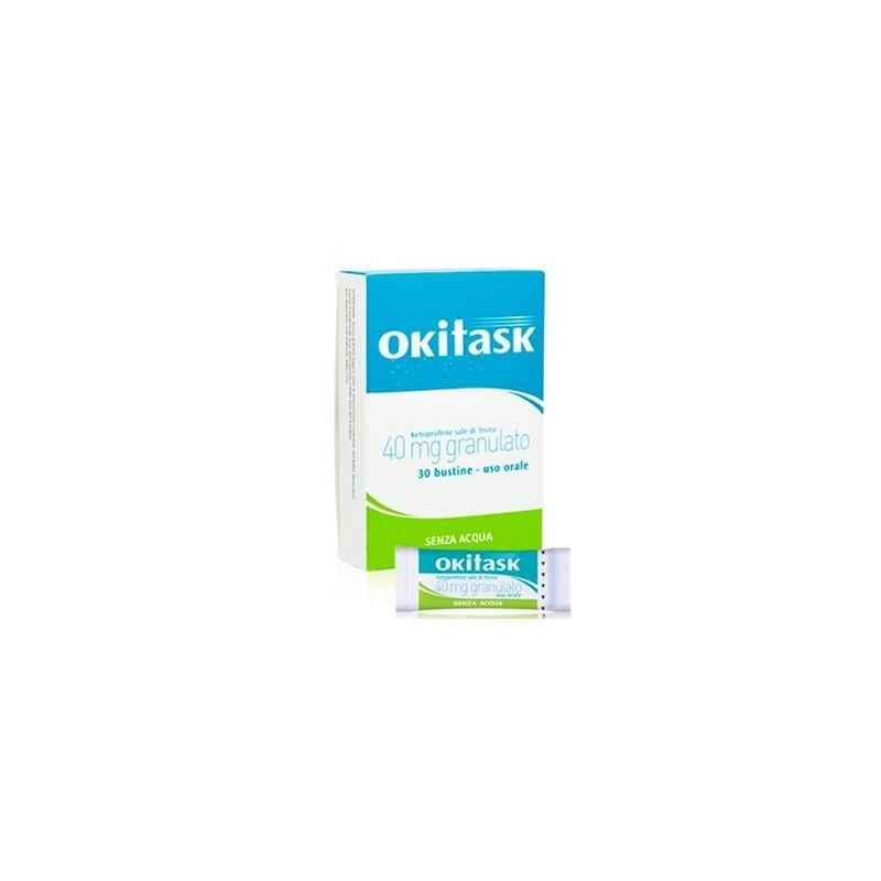 Okitask 40 mg Ketoprofene Farmaco Antidolorifico 30 Bustine Orosolubili Formato Convenienza