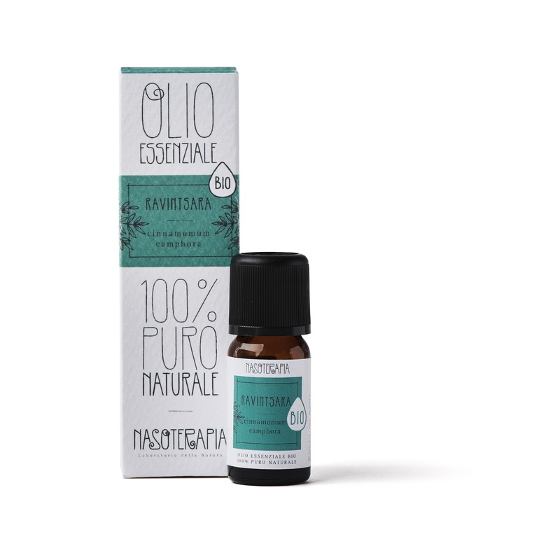 Olio Essenziale Ravintsara Biologico 100% Puro Naturale 5 ml Nasoterapia