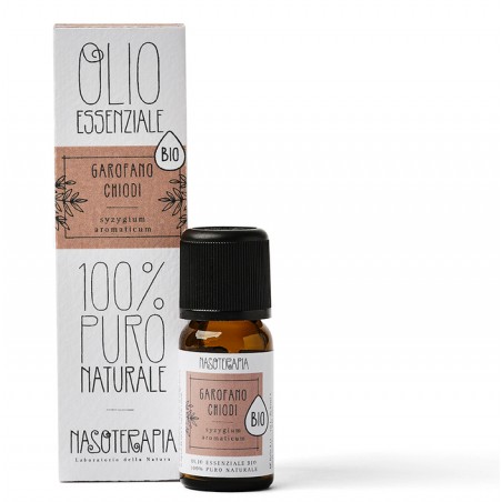 Nasoterapia Olio Essenziale Garofano Chiodi Biologico 100% Puro Naturale 10 ml Tonico Attivante