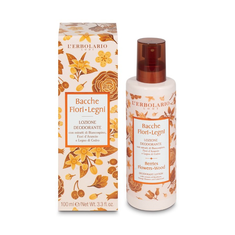 L'erbolario Bacche Fiori Legni Lozione Deodorante 100 Ml