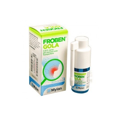 Froben Gola Spray 0,25% Flurbiprofene Farmaco Antidolorifico 15 ml Mal di Gola