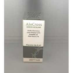Offhealth Gocce Oculari Alocross Acido Ialuronico Cross-linkato 0,2% E Aloe Vera 8 Ml