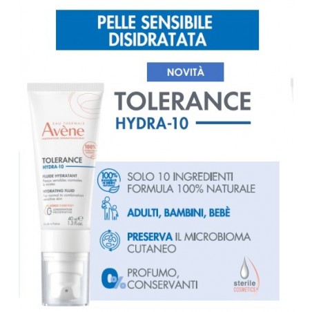 Avene Tolerance Hydra 10 Fluido Idratante 40 Ml
