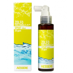 Aessere Zolfo Colloidale Plus Spray 20ppm Antiossidante e Antinfiammatorio 100 ml Dispositivo Medico