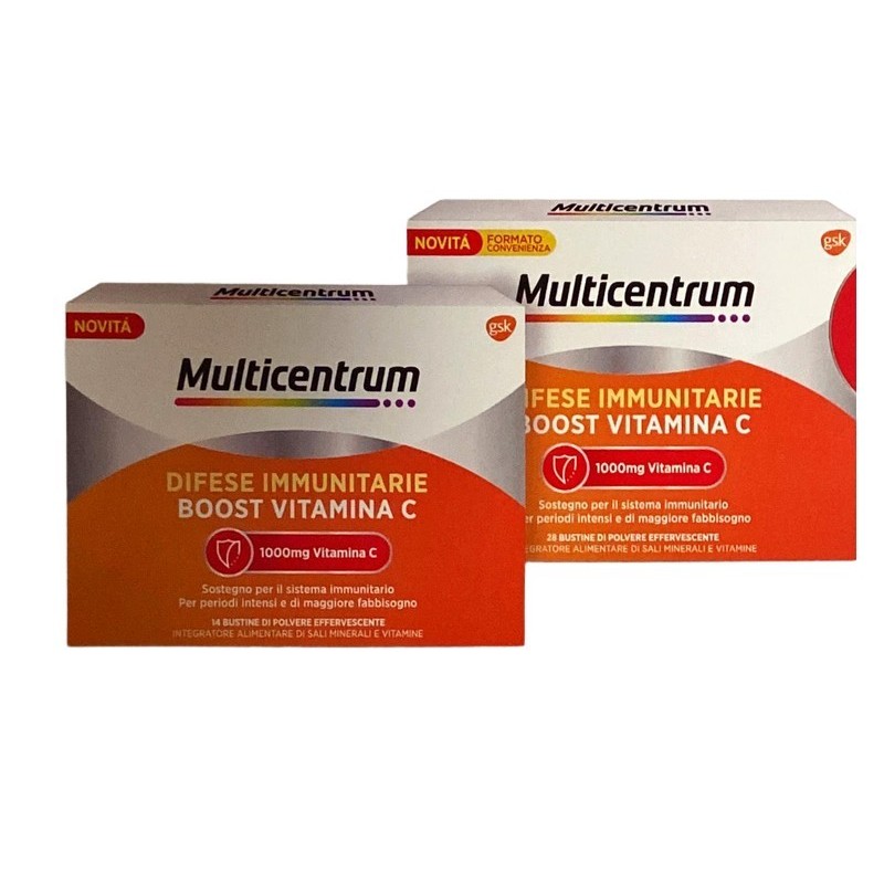 Haleon Italy Multicentrum Difese Immunitarie Boost Vitamina C 28 Bustine