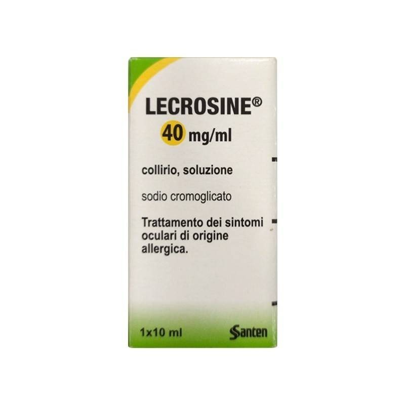 Santen Italy Lecrosine 40 Mg/ml Collirio, Soluzione Sodio Cromoglicato