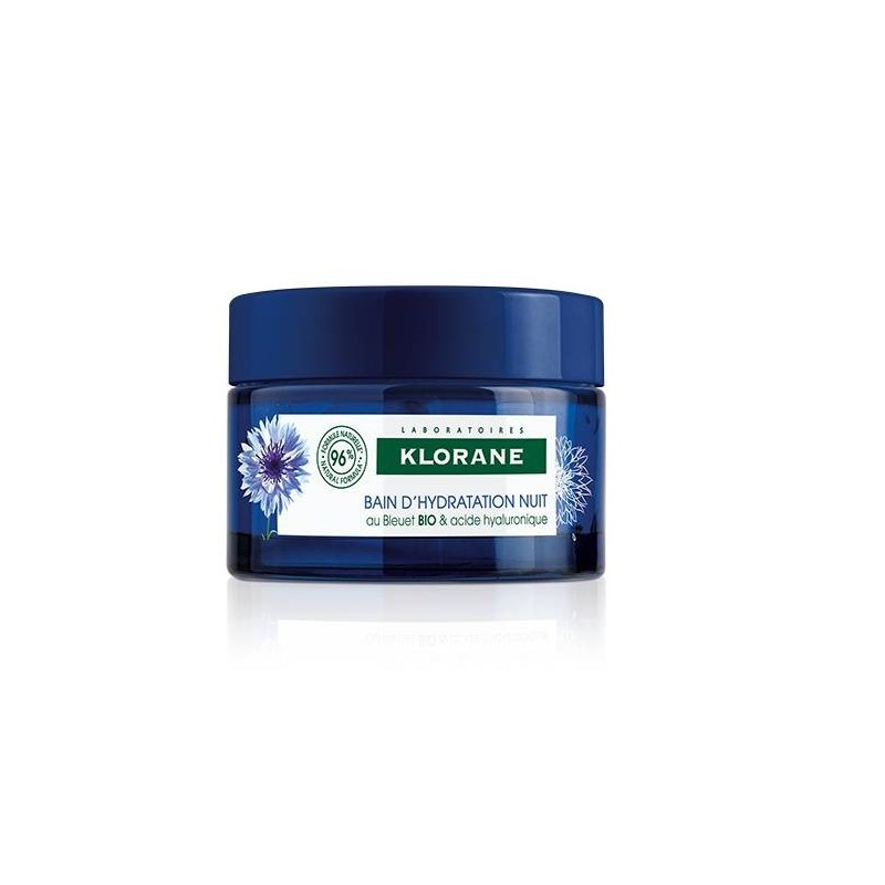 Klorane Crema Idratante Notte Fiordaliso Acido Ialuronico 50 Ml