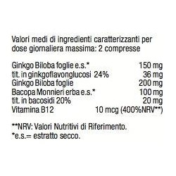 Optima Naturals Colorus Of Life Ginkgo Biloba Plus 60 Compresse 1000 Mg