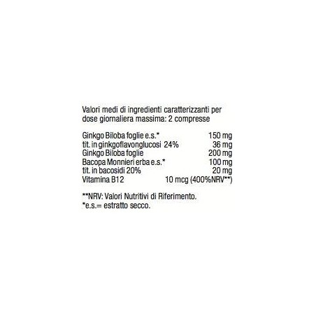 Optima Naturals Colorus Of Life Ginkgo Biloba Plus 60 Compresse 1000 Mg