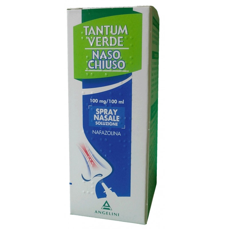 Tantum Verde Naso Chiuso 100 mg/100 ml Nafazolina Spray Nasale 15 ml Angelini