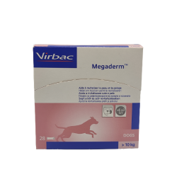 Virbac Megaderm Supplemento Cani Superiori A 10 Kg Scatola Da 28 Sacchetti Monodose 4 Ml
