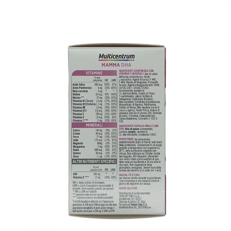 Haleon Italy Multicentrum Mamma Dha 30 Compresse + 30 Capsule