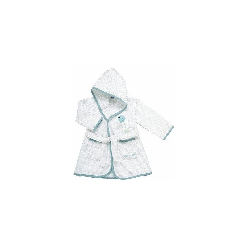 Chicco Accappatoio Piq Azzurro Uccello 12 Mesi+
