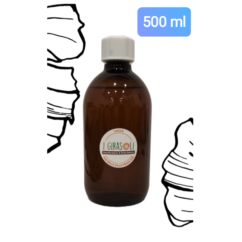 arnica tintura madre in flacone di PET da 500 ml con tappo a sigillo